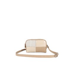 Bolsa Crossbody Dos Compartimentos color Nude