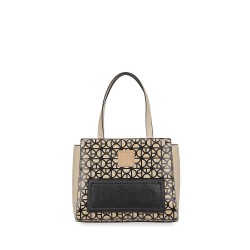 Bolsa Cloe Satchel Monograma Estampado color Beige