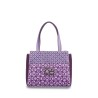 Bolsa Cloe Satchel Monograma Estampado color Morado