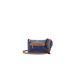Bolsa Crossbody Look Animal Skin color Azul Eléctrico