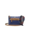 Bolsa Crossbody Look Animal Skin color Azul Eléctrico