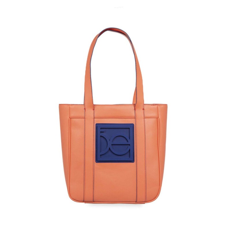 Bolsa Cloe Tote con Maxi Rubber color Naranja