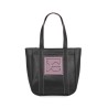 Bolsa Cloe Tote con Maxi Rubber color Negro