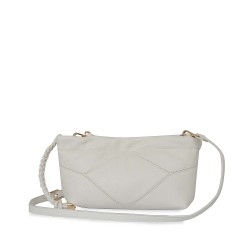 Bolsa Crossbody Maneral de Cadena color Blanco
