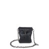 Bolsa Crossbody Metálica con Jareta color Negro