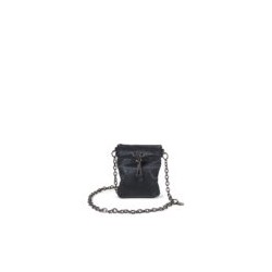 Bolsa Crossbody Metálica con Jareta color Negro