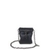 Bolsa Crossbody Metálica con Jareta color Negro