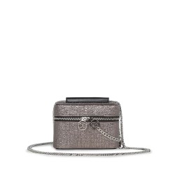 Bolsa Crossbody Metálico color Inox