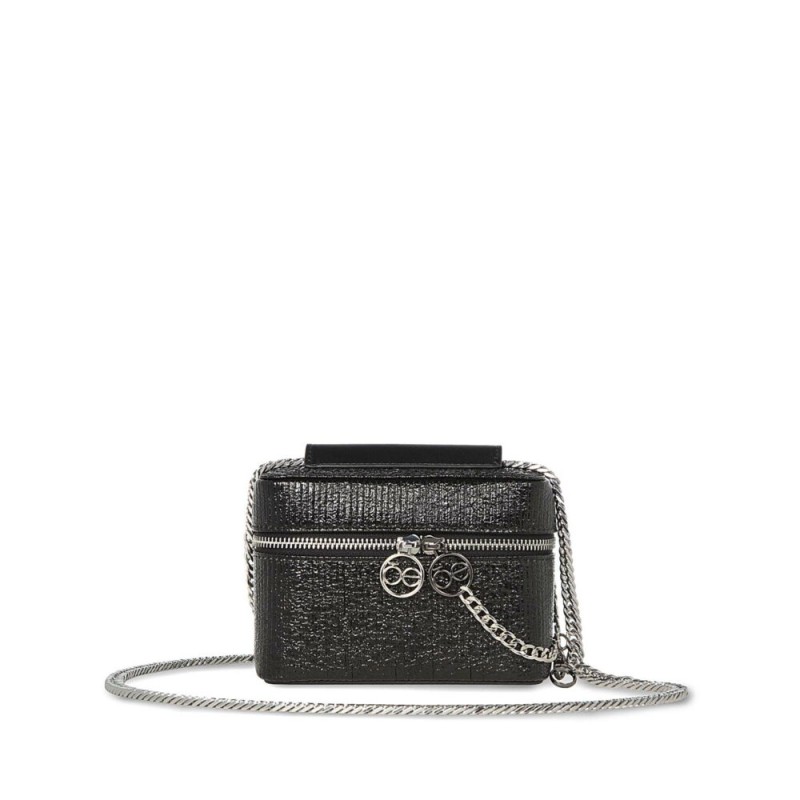 Bolsa Crossbody Metálico color Negro