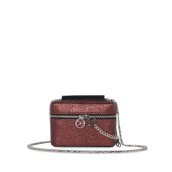 Bolsa Crossbody Metálico color Rojo Tinto