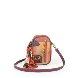 Bolsa Crossbody Textil con Mascada Multicolor