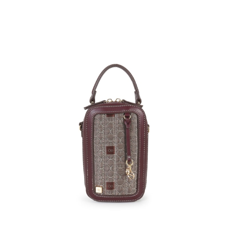 Bolsa Crossbody Vertical Acolchada Jacquard Multicolor