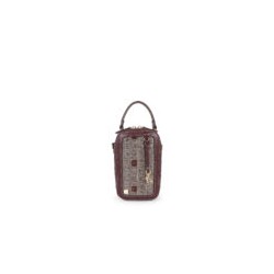 Bolsa Crossbody Vertical Acolchada Jacquard Multicolor
