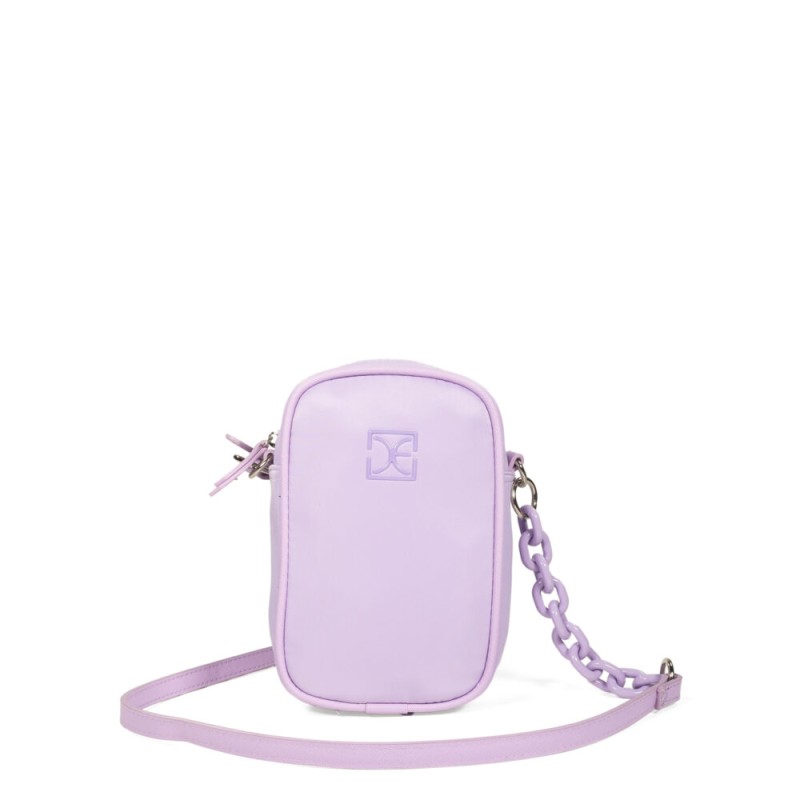 Bolsa Crossbody Vertical Textil color Lila