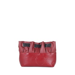 Bolsa Drawstring 2-en-1 Look Glossy color Rojo Tinto