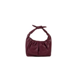 Bolsa Hobo Material Reciclado  color Rojo Tinto
