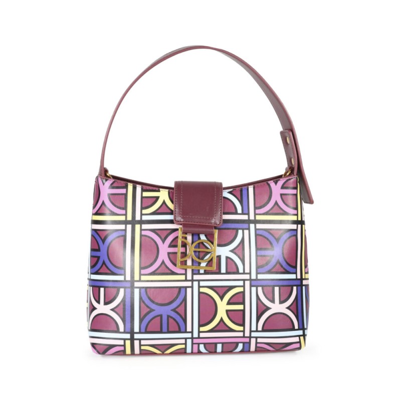 Bolsa Hobo Monograma Estampado Multicolor