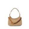 Bolsa Hobo Textil Acolchada a Rombos color Camel