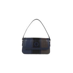 Bolsa Crossbody Look Animal Skin con Tarjetero color Azul Marino