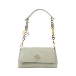 Bolsa Lady Bag Troquelado Asas Intercambiables color Verde Olivo