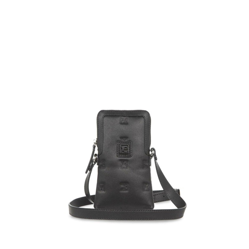 Bolsa Porta Celular Monograma Troquelado color Negro