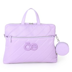 Bolsa Porta Laptop 13 Plg con Monedero color Lila