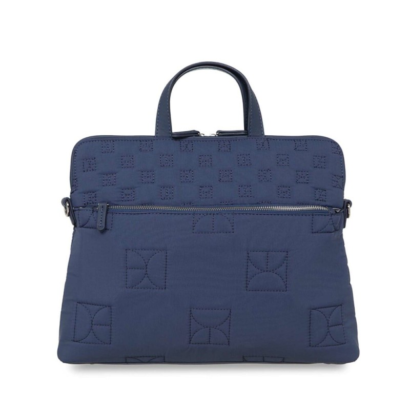 Bolsa Porta Laptop 15 plg Acolchada en Monograma color Azul Marino