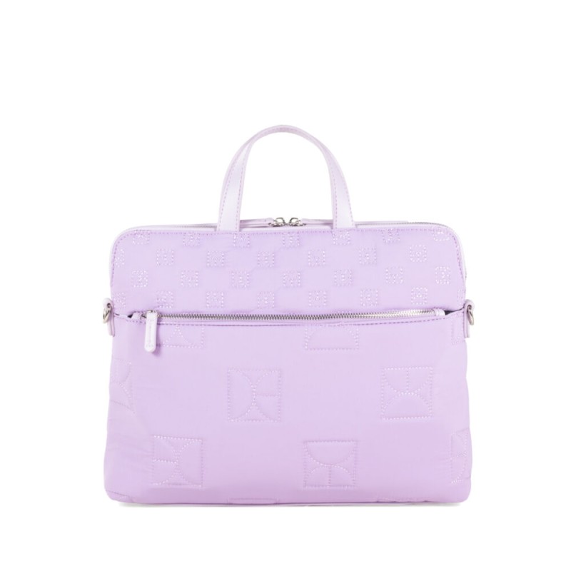 Bolsa Porta Laptop 15 plg Acolchada en Monograma color Lila