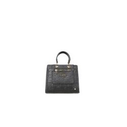 Bolsa Satchel 2 en 1 Chica Embozado color Negro
