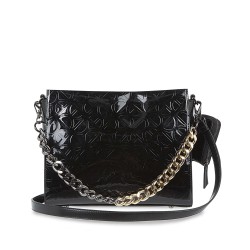 Bolsa Satchel Charol con Monedero color Negro