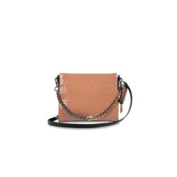 Bolsa Satchel Charol con Monedero color Nude