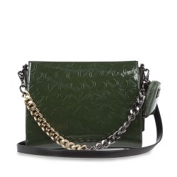 Bolsa Satchel Charol con Monedero color Verde