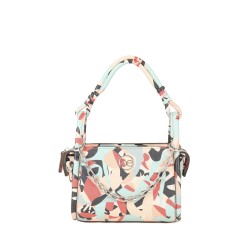 Bolsa Satchel Chica Cadena Decorativa Multicolor