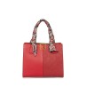 Bolsa Satchel Chica con Mascada color Rojo