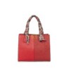 Bolsa Satchel Chica con Mascada color Rojo