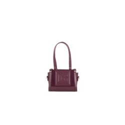 Bolsa Satchel Chica con Monedero color Rojo Tinto