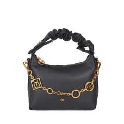 Bolsa Satchel Chica Detalle Cadena color Negro