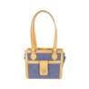 Bolsa Satchel Chica Textil color Azul