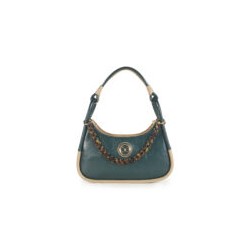 Bolsa Satchel Cloe Cadena Acrílica Carey color Verde