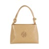 Bolsa Satchel Cloe Troquelado a Rombos color Beige