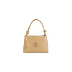 Bolsa Satchel Cloe Troquelado a Rombos color Beige